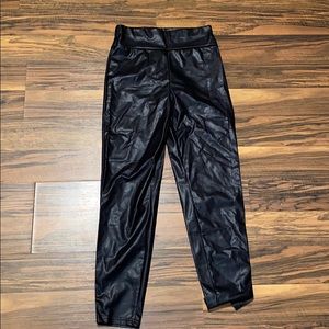 Leather leggings